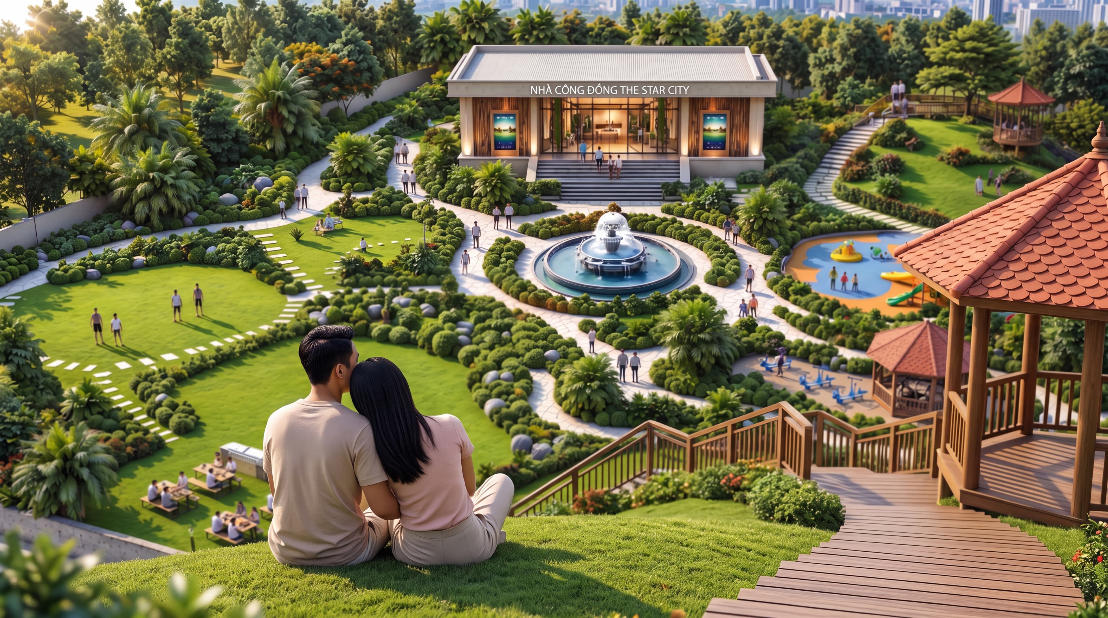 Đồi vọng cảnh view toàn khu